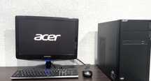 ПК acer ssd 128 hd 500 gb и монитор,мышь, клавиатура
