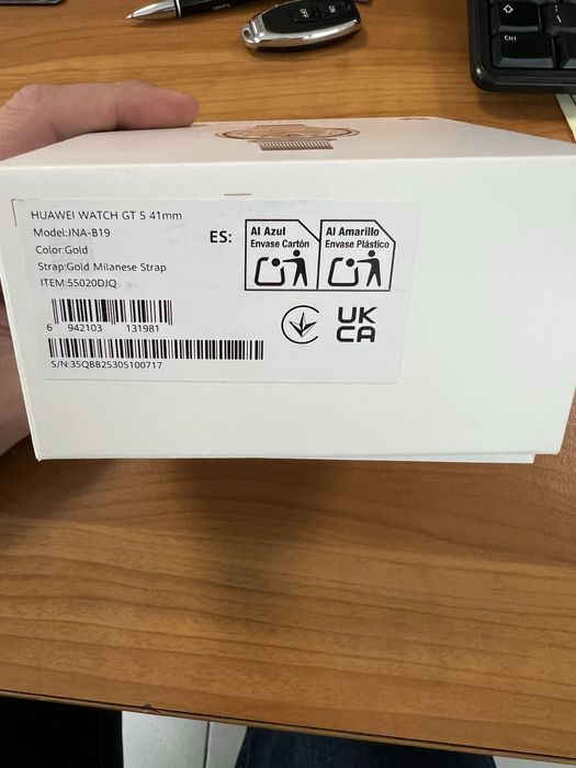 Смарт часовник Huawei WATCH GT 5 GOLD MILANESE 41mm Jana-B19M 55020DJQ