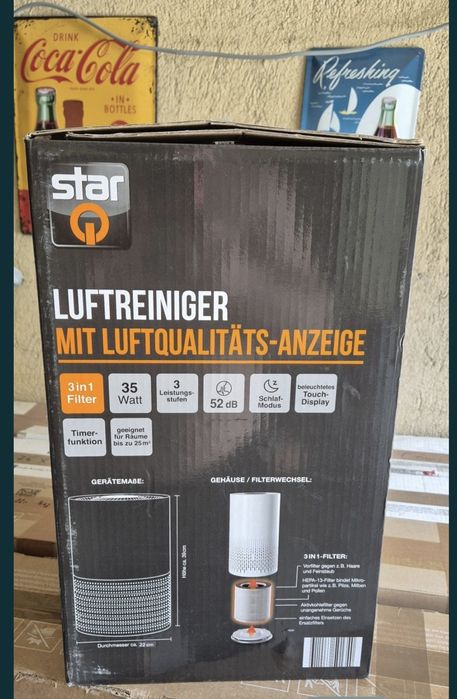 Пречиствател на въздух "StarQ" с 3 нива на сензорен дисплей, HEPA 13