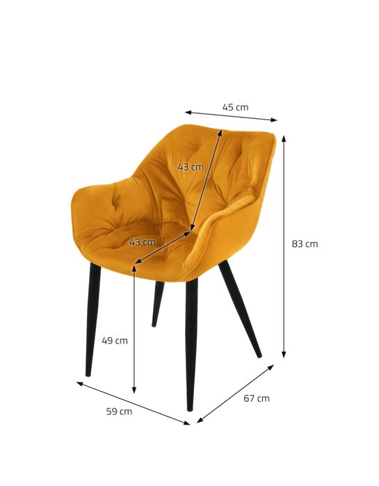 Vand scaun tip fotoliu de culoare galbena