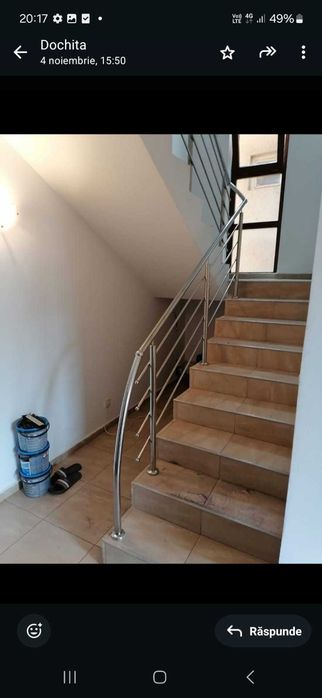 Balustrade din inox și sticlă preț mic.