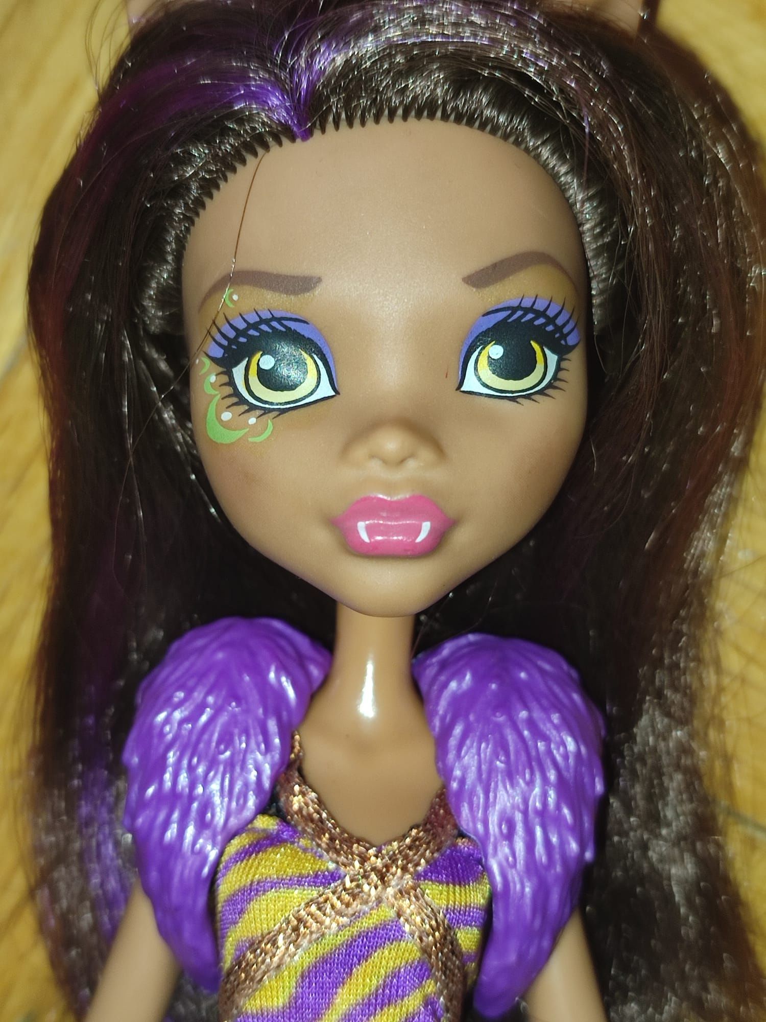 Papusa Monster High fight the fright away clawdeen doll