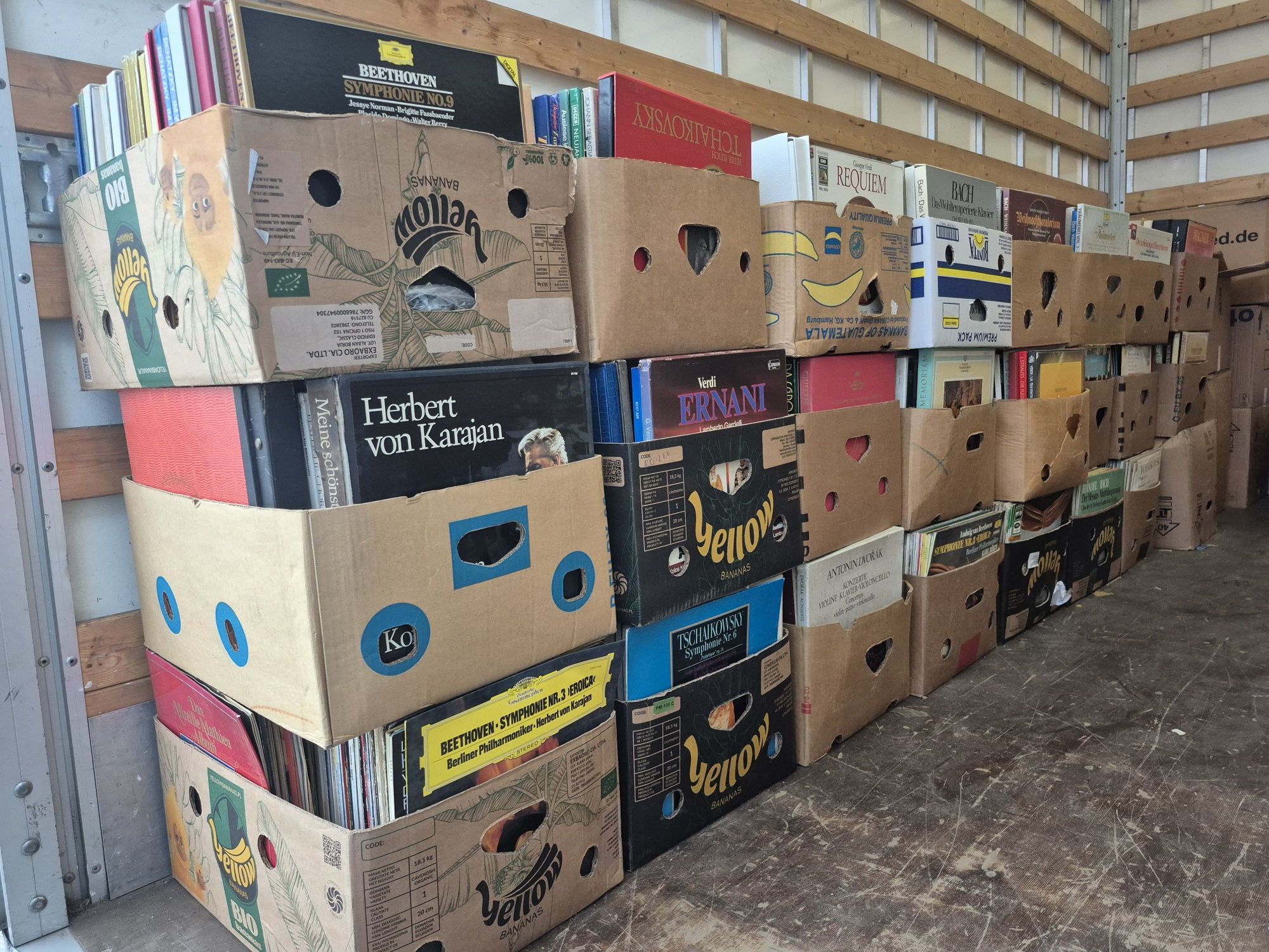 Vând lot 12500lp Discuri Vinil cu muzica clasica mixta pentru pick Up