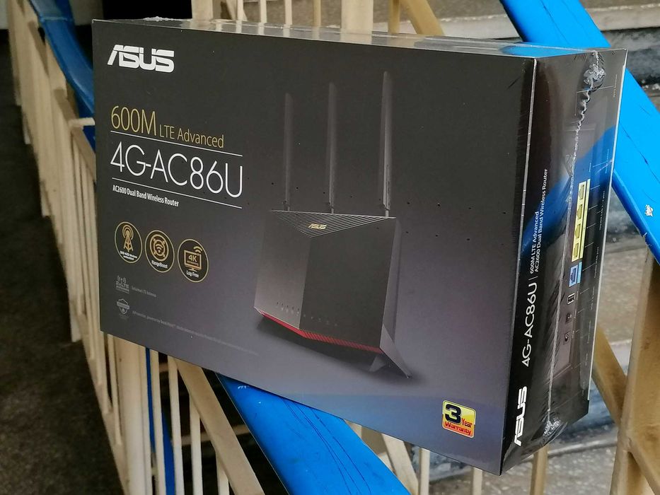 Router Wireless ASUS 4G-AC86U,AC2600,Dual-band,4G LTE,nou,sigilat!