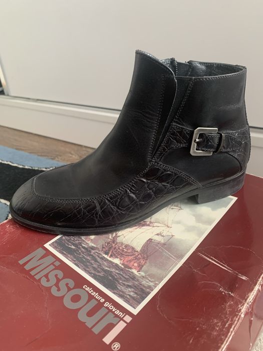 Сапожки осень, детская на мальчика Италия , кожа снаружи внут32 размер