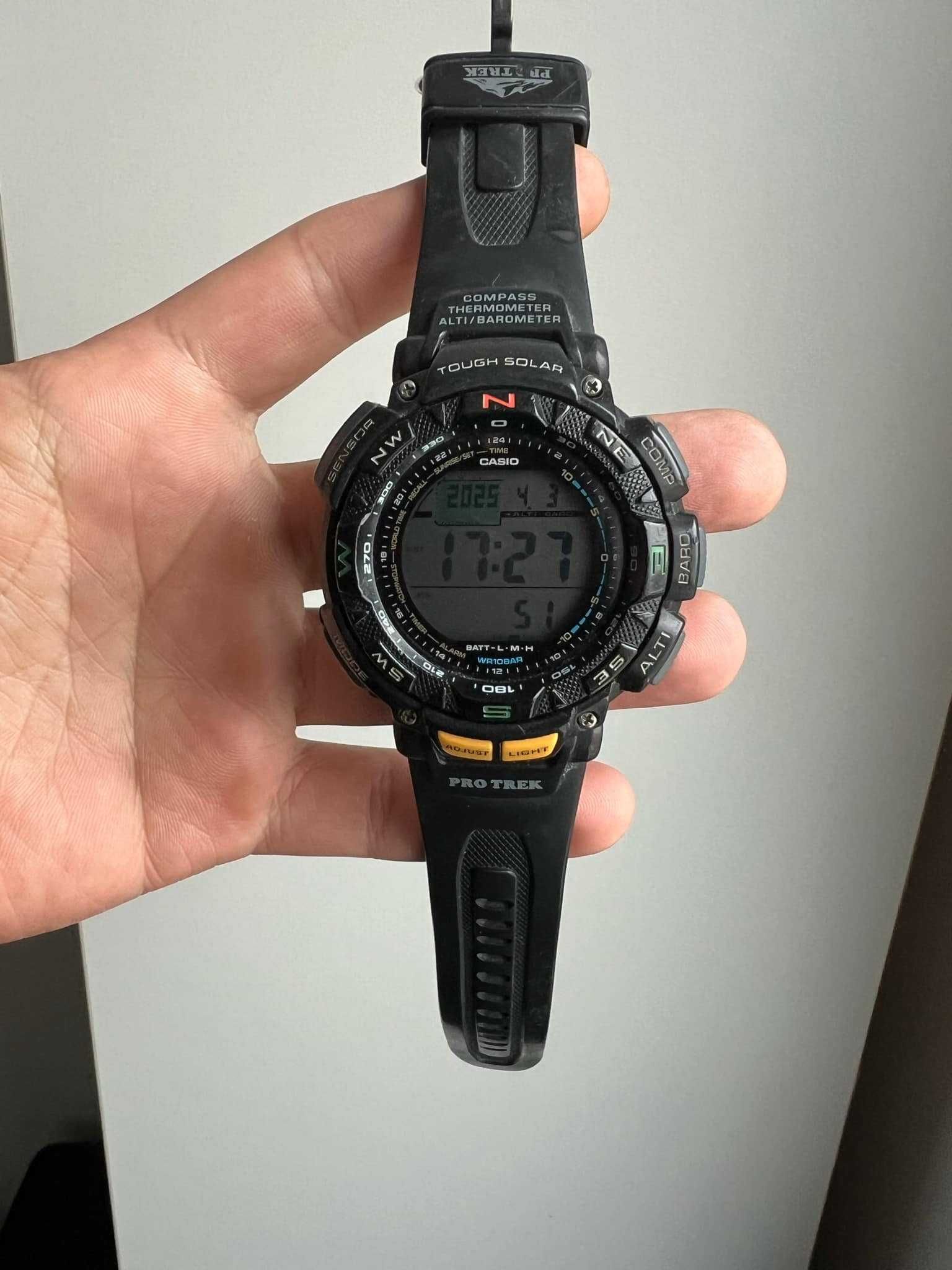 Ceas Casio Pro Trek PRG-240 alimentare solara,busola,barometru,busola