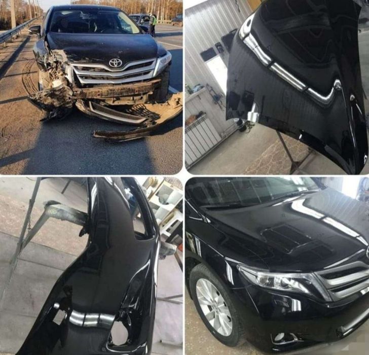Кузовной ремонт,Покраска автомобиля в профессиональной покрасочной кам