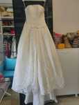 rochie mireasa din organza cu trena imperiala marimea 36-38 Rosa Clara