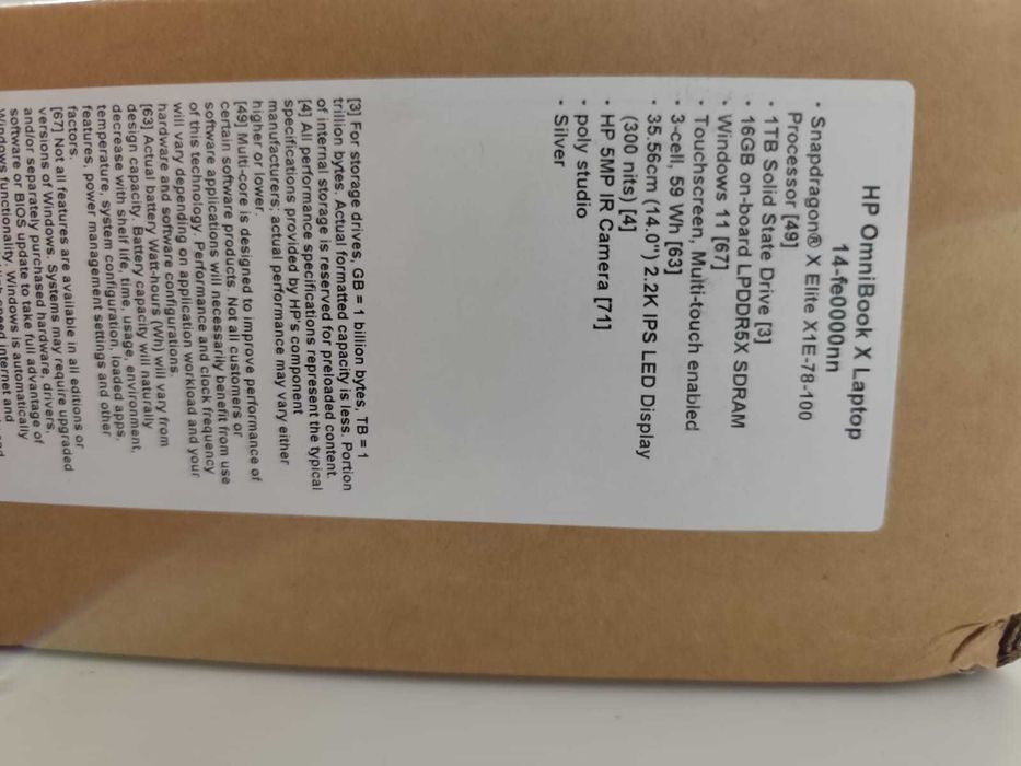 Laptop HP OmniBook X 14-fe0000nn Nou in cutie.