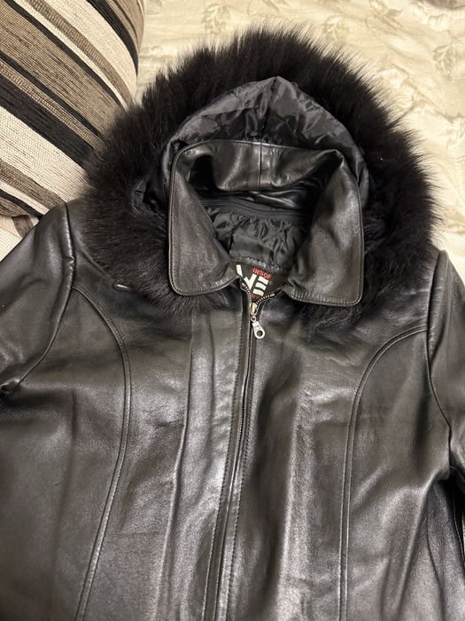 Дамско палто - естествена агнешка кожа