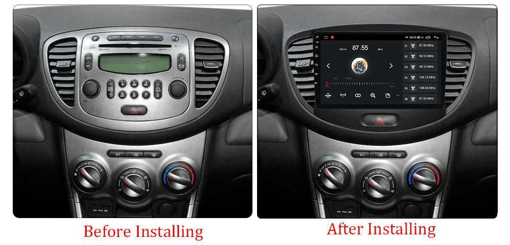 Navigatie Hyundai i10 2007 - 2013, 2GB 4GB 8GB Garantie Camera