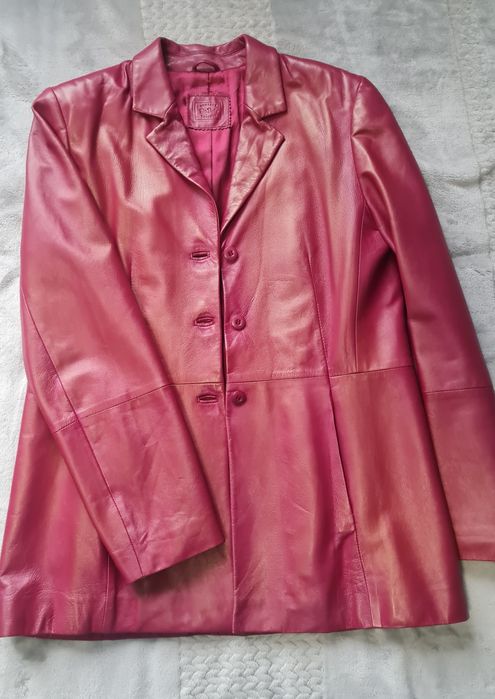 Дамско италянско сако от естествена кожа Napa,  размер между М и L