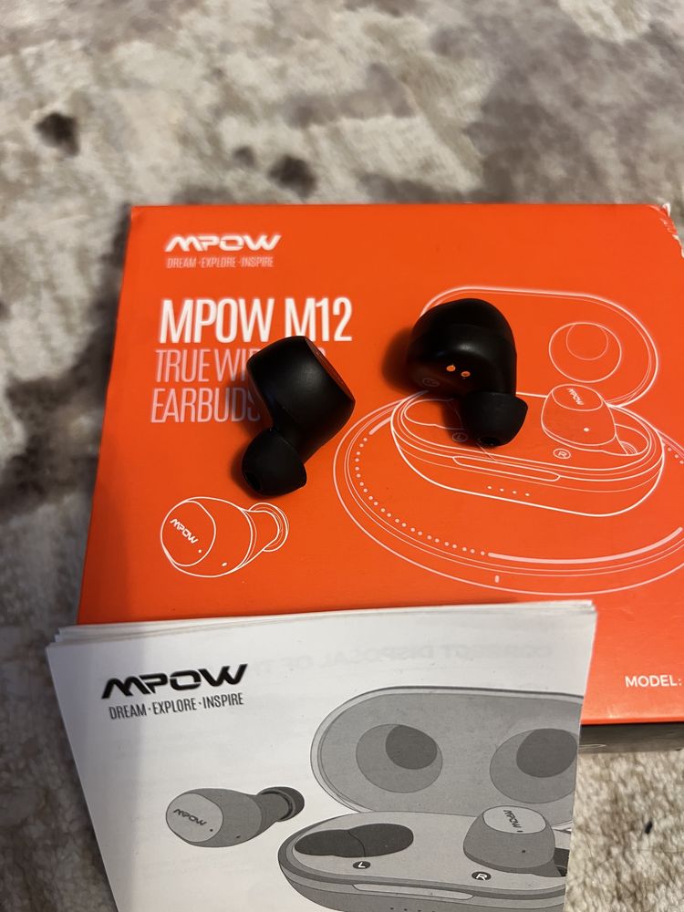 Casti Mpow M12 Bluetooth True Wireless