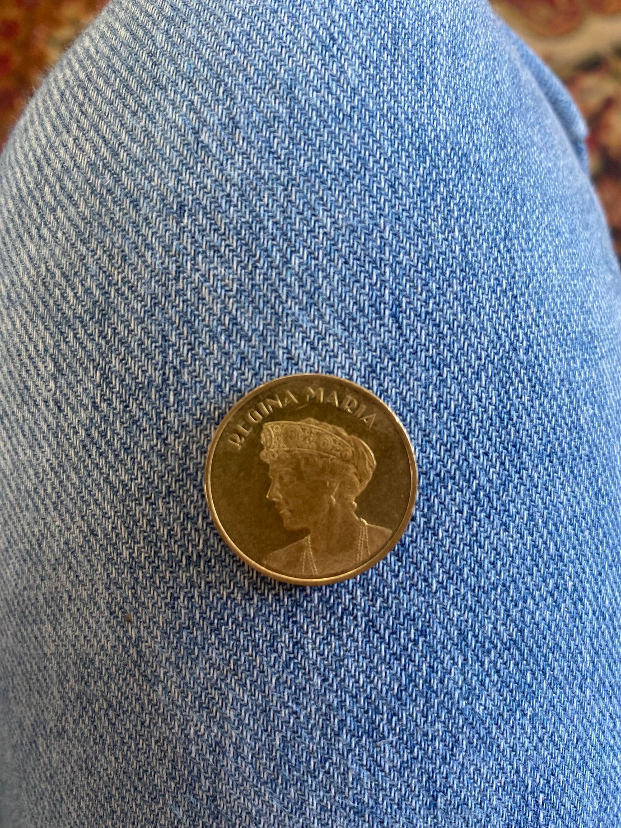 Monedă unică Regina Maria rară 2019