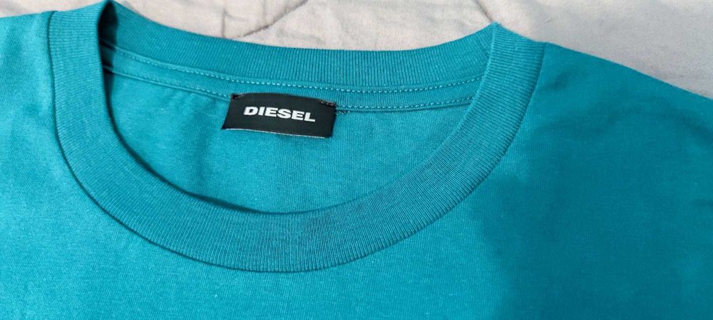 Diesel Тениска superior тъмно зелена M