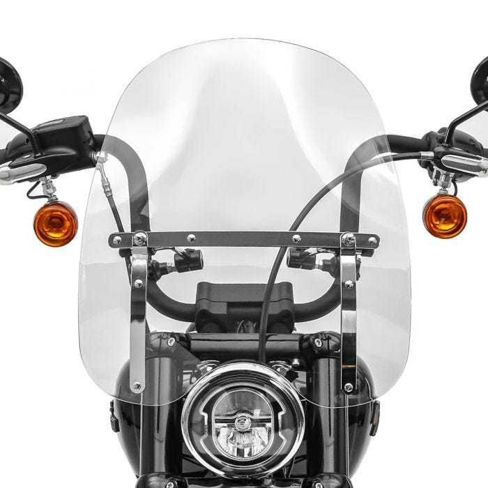 Parbriz/deflector moto universal chopper/cruiser/bobber varianta M