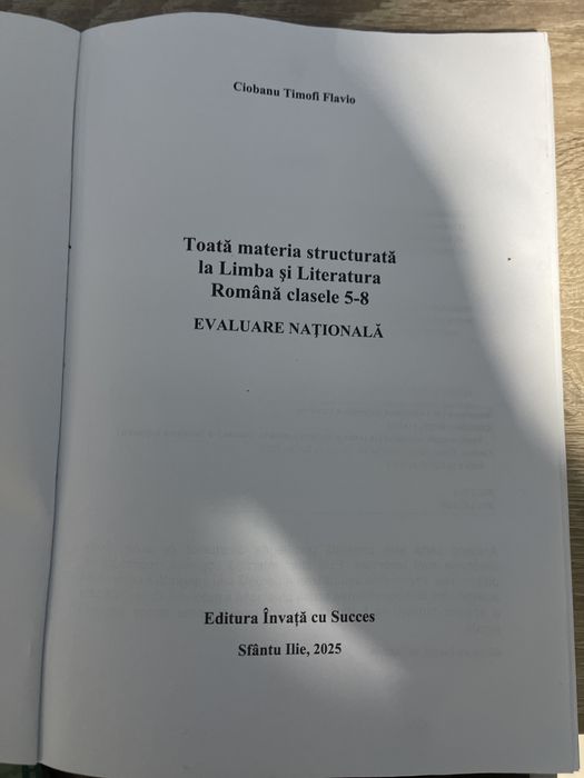 Carte invata cu succes limba romana evaluare nationala