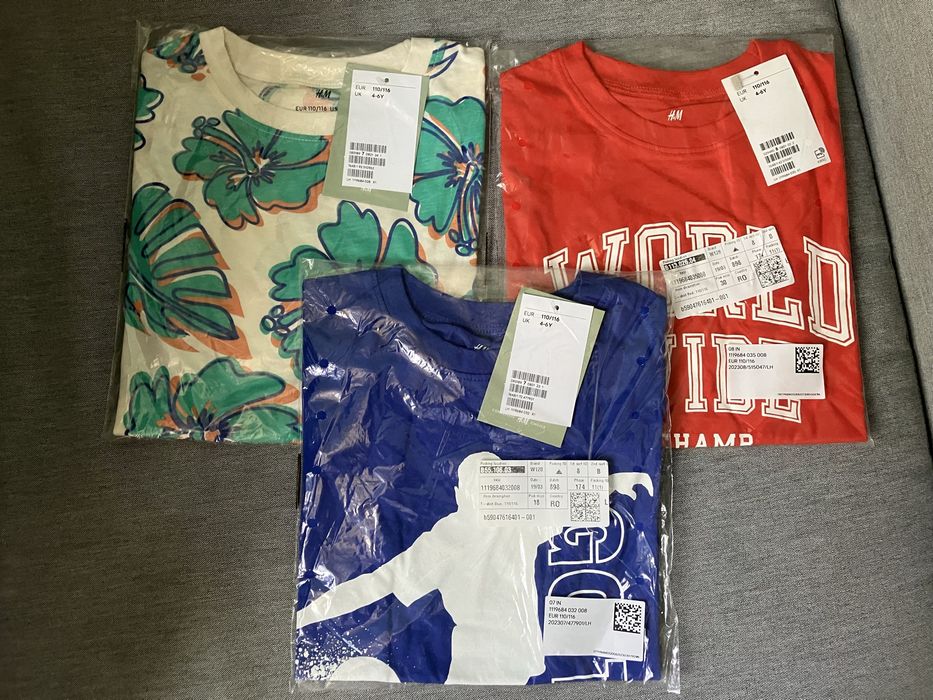 H&M tricou de bumbac 110-116