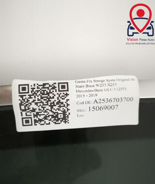 Фиксиран Десен Заден Прозорец Оригинален В Добро Състояние W253 X253 М