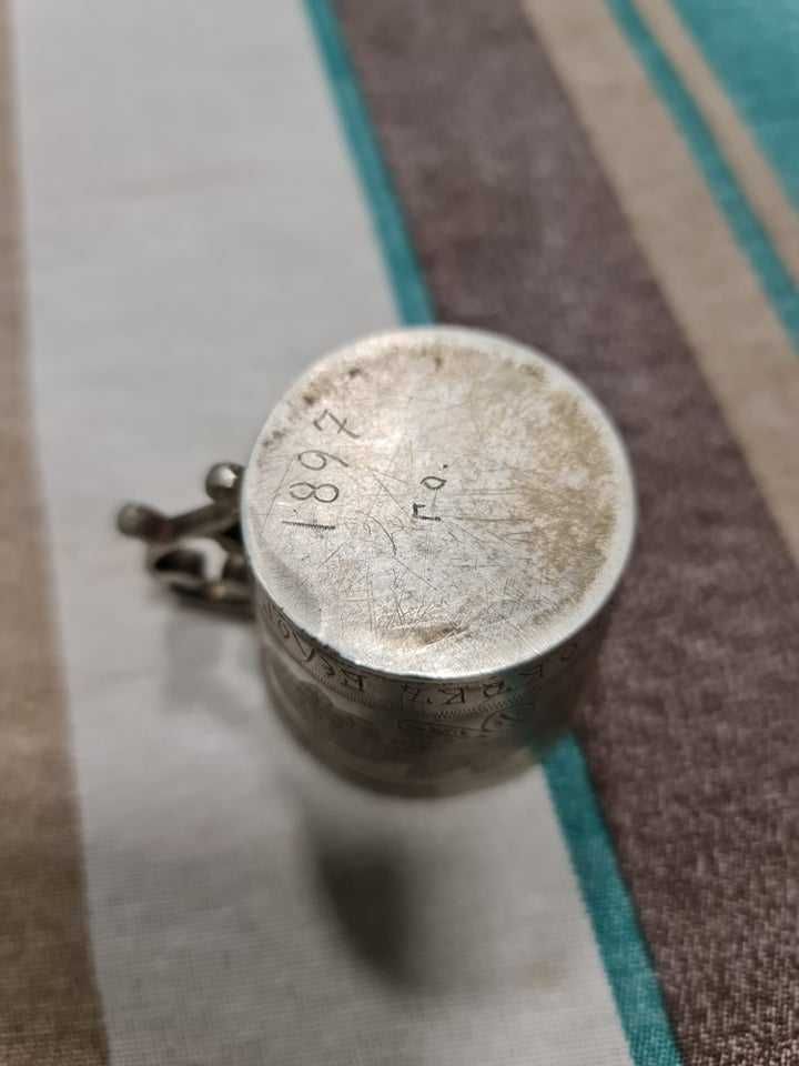 Уникална Сребърна чаша 1897г (19век)