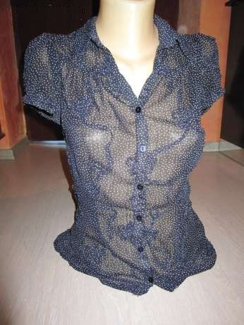 Camasa albastra transparenta