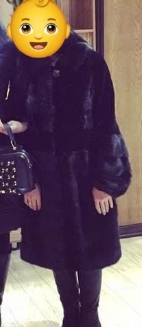 Норковые шубы черный