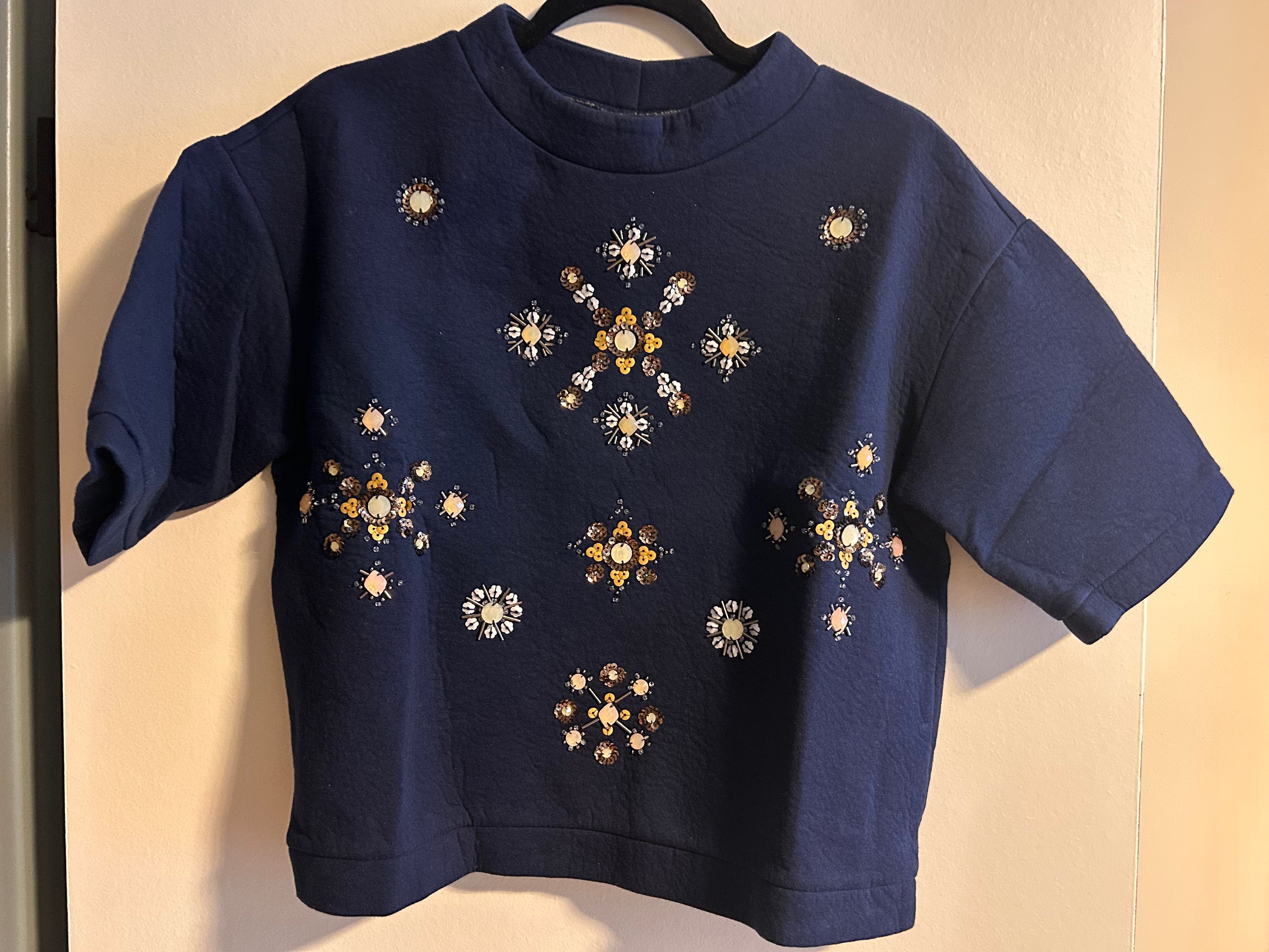 Блуза с камъни H&M