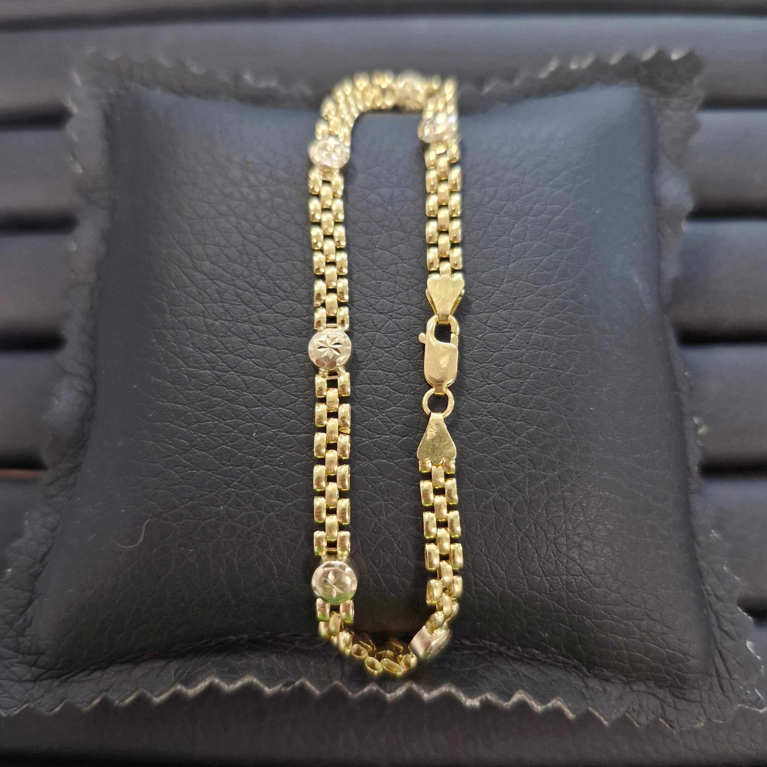 ( B31273.1 / Ag28 Doi Baieti ) Bratara Aur 18K - 7.55 grame / 3095 lei