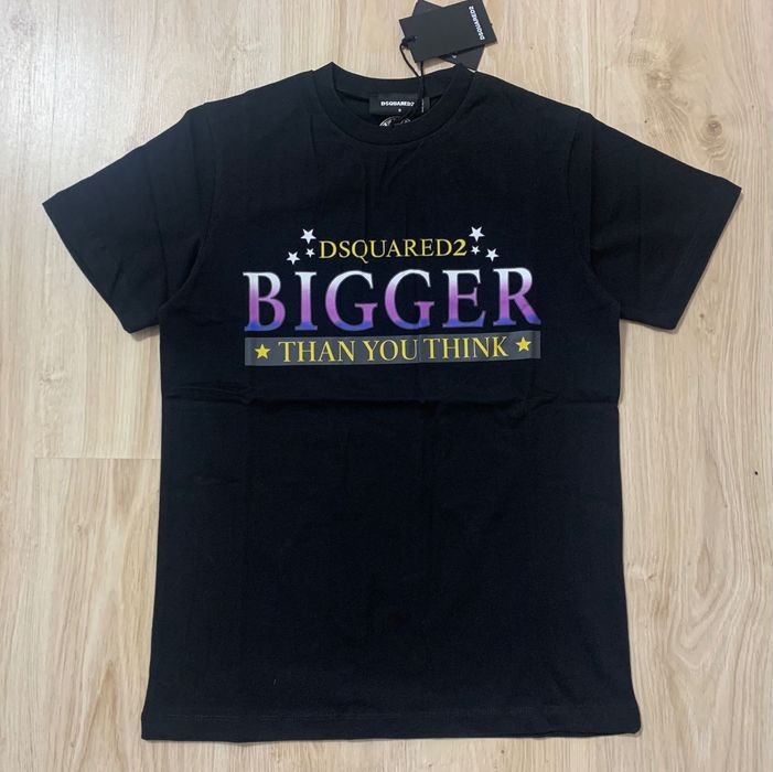 Нова мъжка тениска с етикети Dsquared bigger