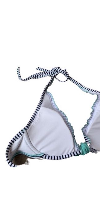Costum de baie nou dungi Victoria Secret ORIGINAL import USA albastru