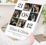 tablou personalizat calendar cu 6 poze