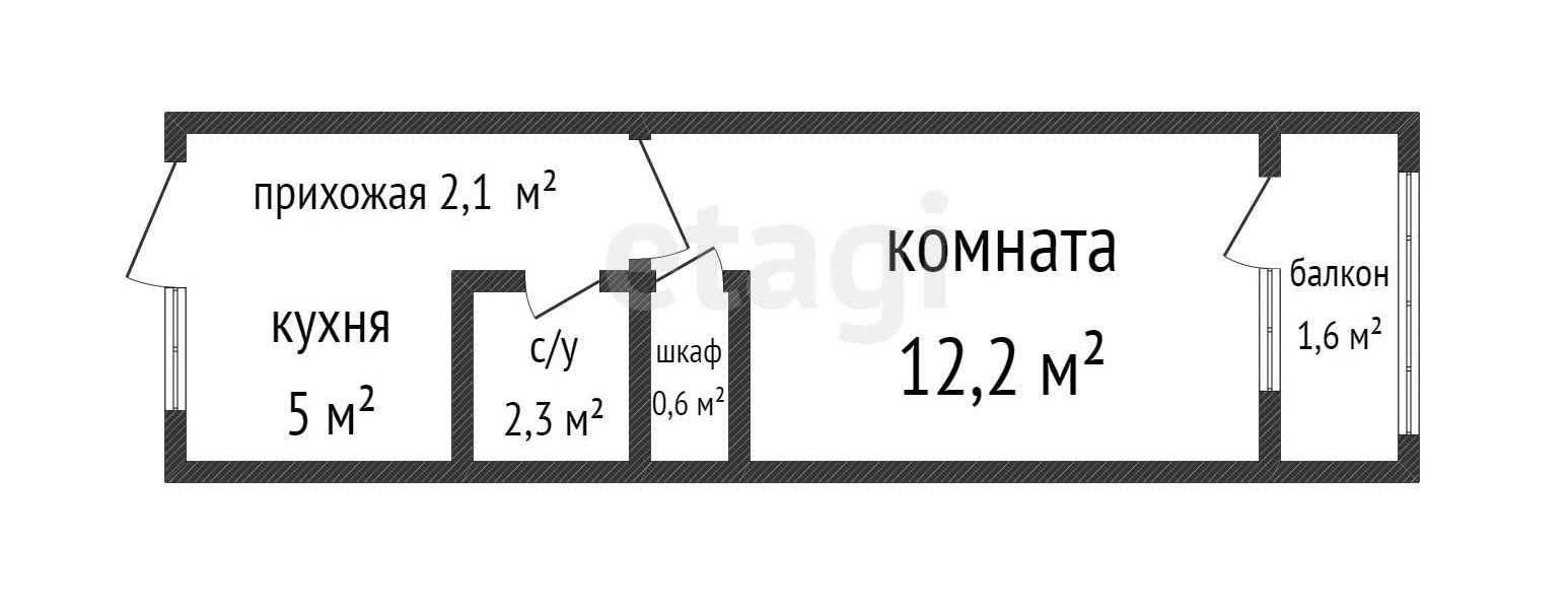 Продаётся 1-комнатная квартира на Аскарова - АКАЦИЯ-ИЗЮМИ