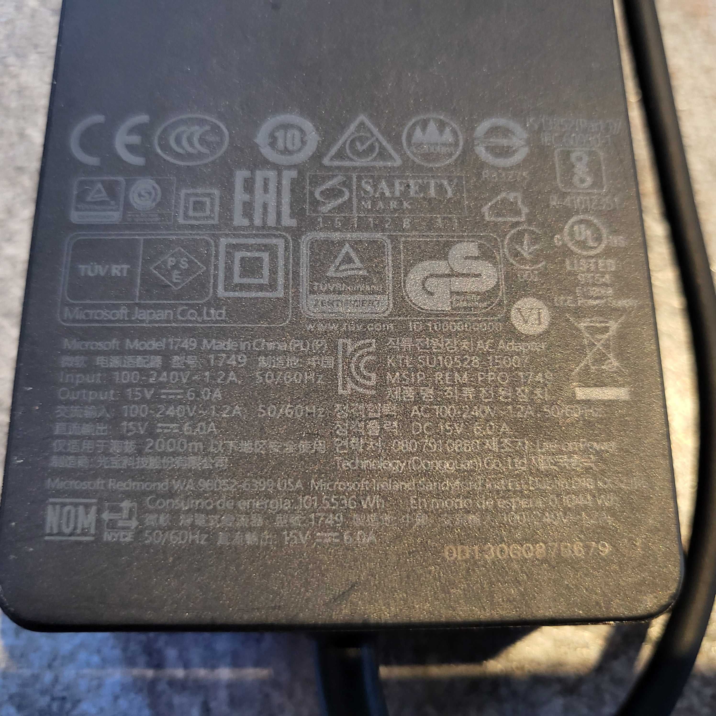 Incarcator/alimentator Microsoft Surface model 1749 si 1625