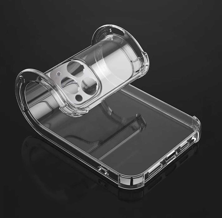 Set Folie de Sticla + Husa AntiSoc iPhone 11 12 13 14 15 16 Pro Max