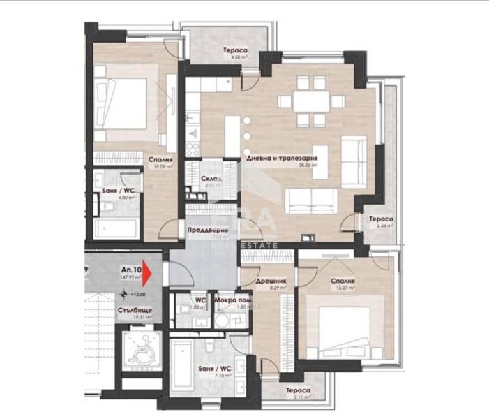 Продава се Тристаен апартамент в София, Лозенец - 172 кв.м за 3878 €/кв.м - Снимка #11