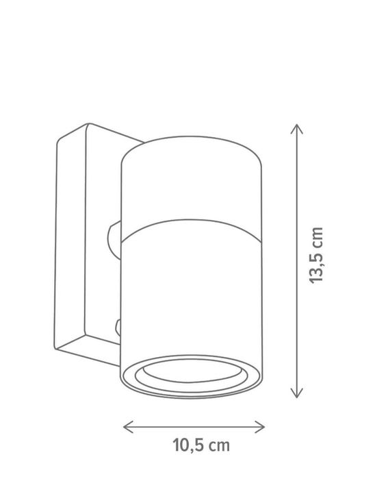 Aplica exterior Spot 2, alb, modern, 2xGU10. Dispunem de 2 modele