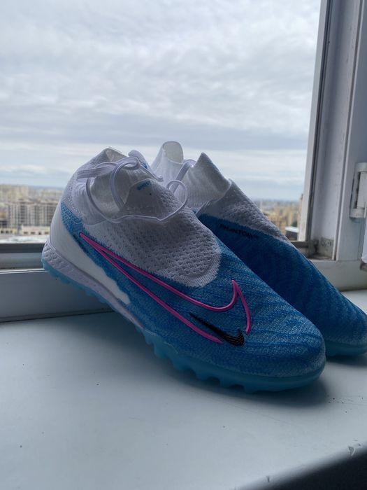 Nike Phantom GX Синяя расцветка СОРОКОНОЖКИ ФУТБОЛ БУТСЫ