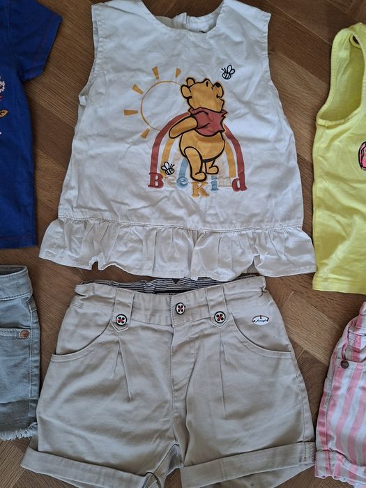 Комплект от къси панталони/дънки с близки, лято, 2-3 години Некст