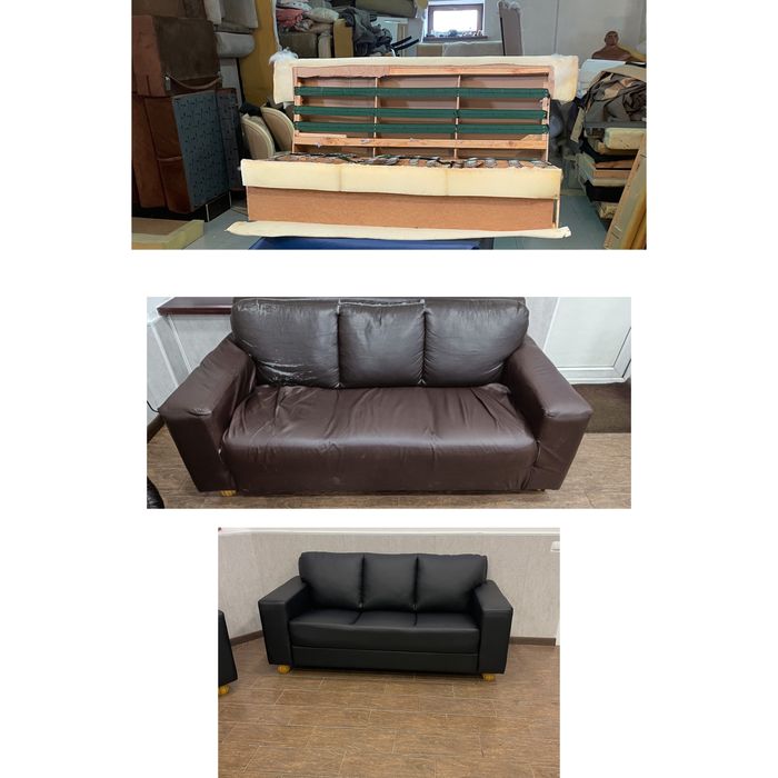 Перетяжка и рестеврация мягкой мебели в Астане