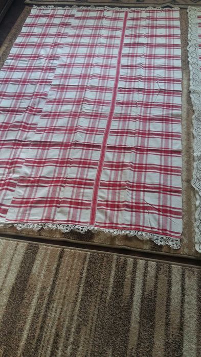 Cearceafuri cânepă tesute lucrate manual 160/200 cu cipca