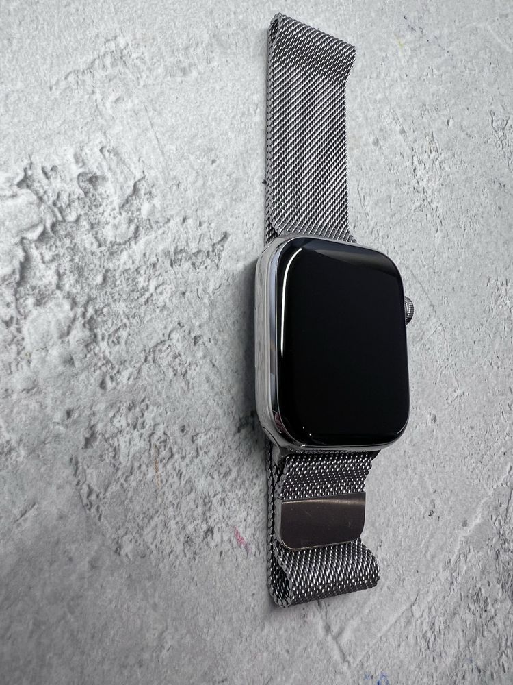 Apple watch 8, 45MM, stainless steel, gps+cellular, silver