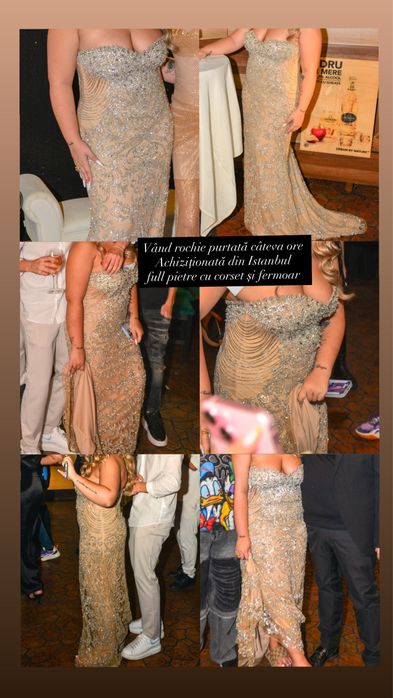 rochie full pietre negociabil m-L