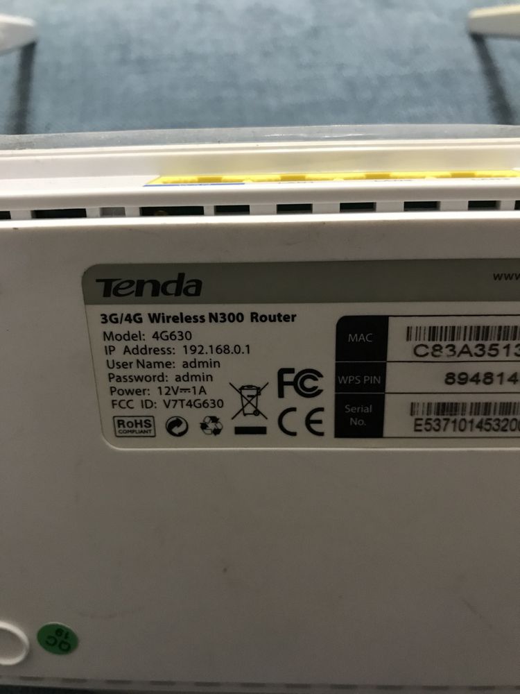 WiFi роутер Tenda 3G/4G 4G630