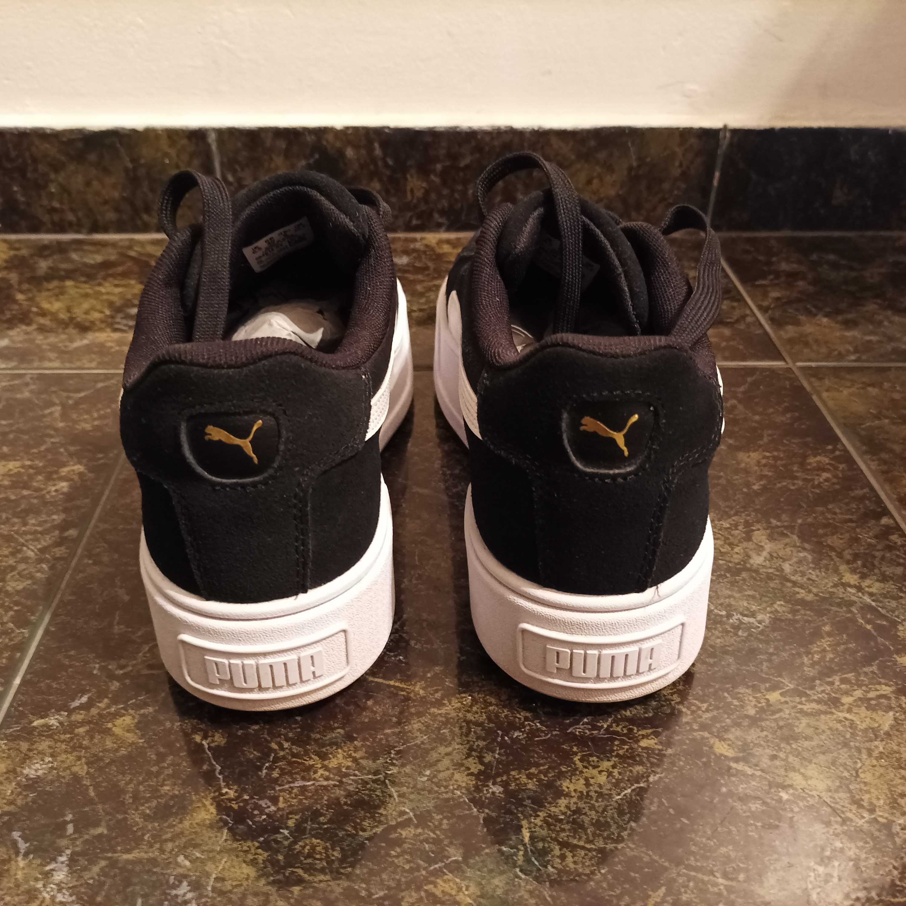Дамски маратонки/сникърси Puma, черно и бяло, размер 40