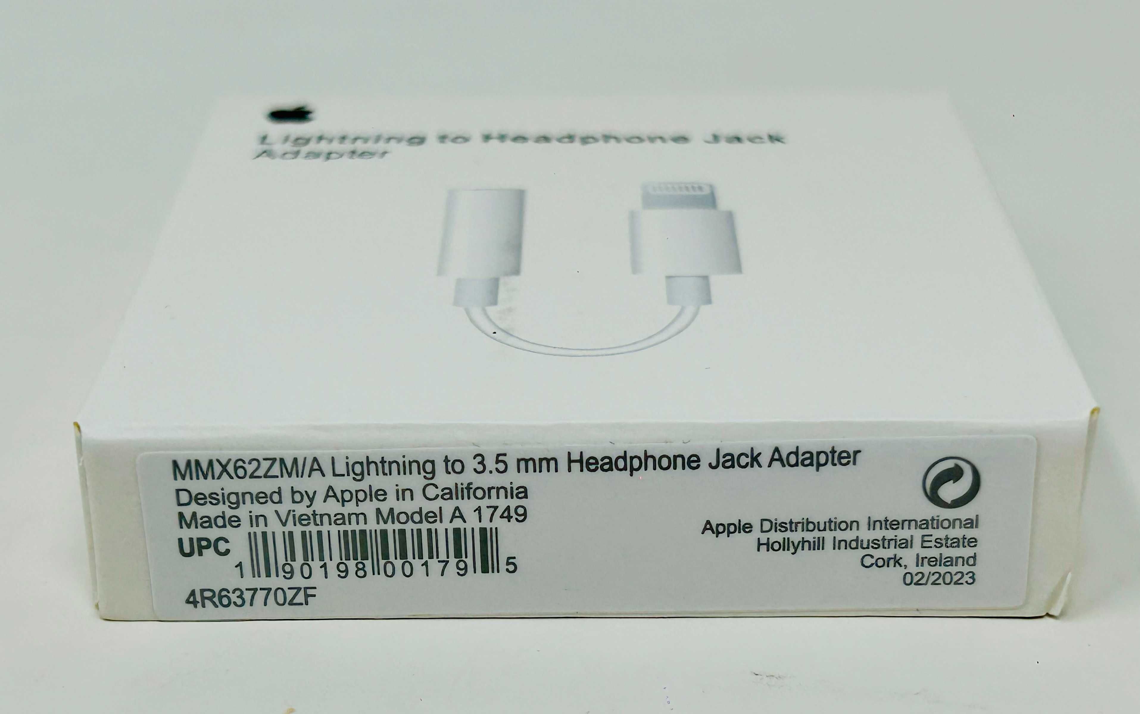 Оригинален адаптер преходник 3,5mm to lightning за слушалк до 14ProMa