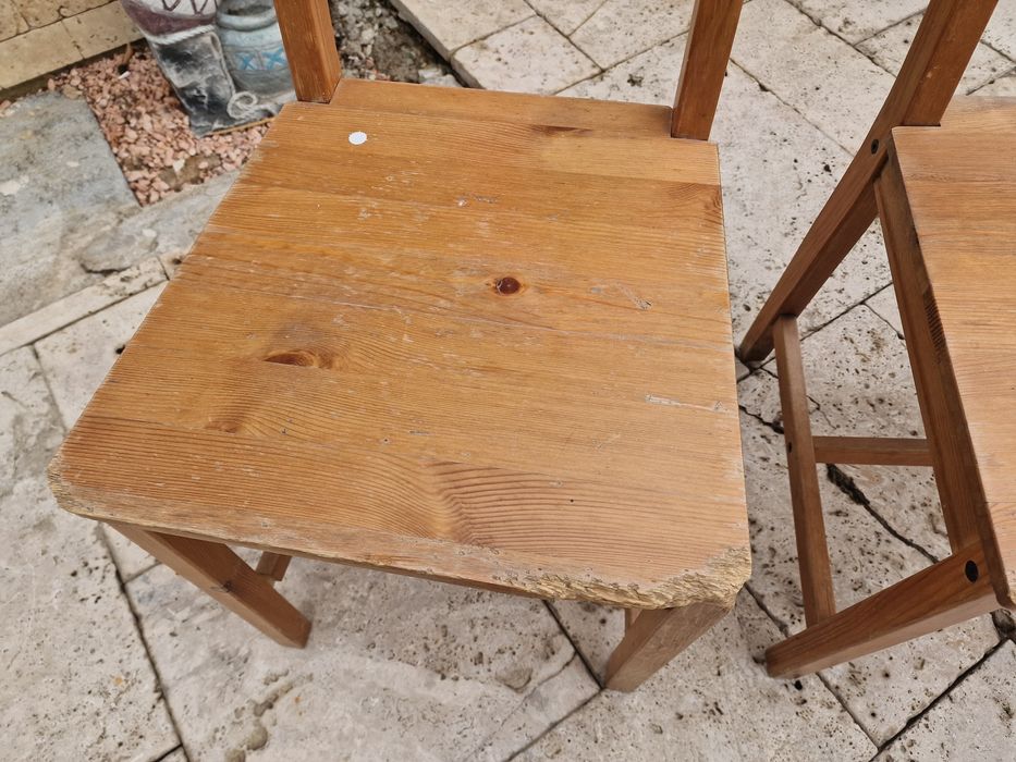 Set 4 scaune IKEA din lemn masiv