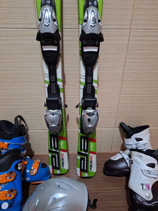 Schiuri copii elan 120cm -clapari/casca/bete