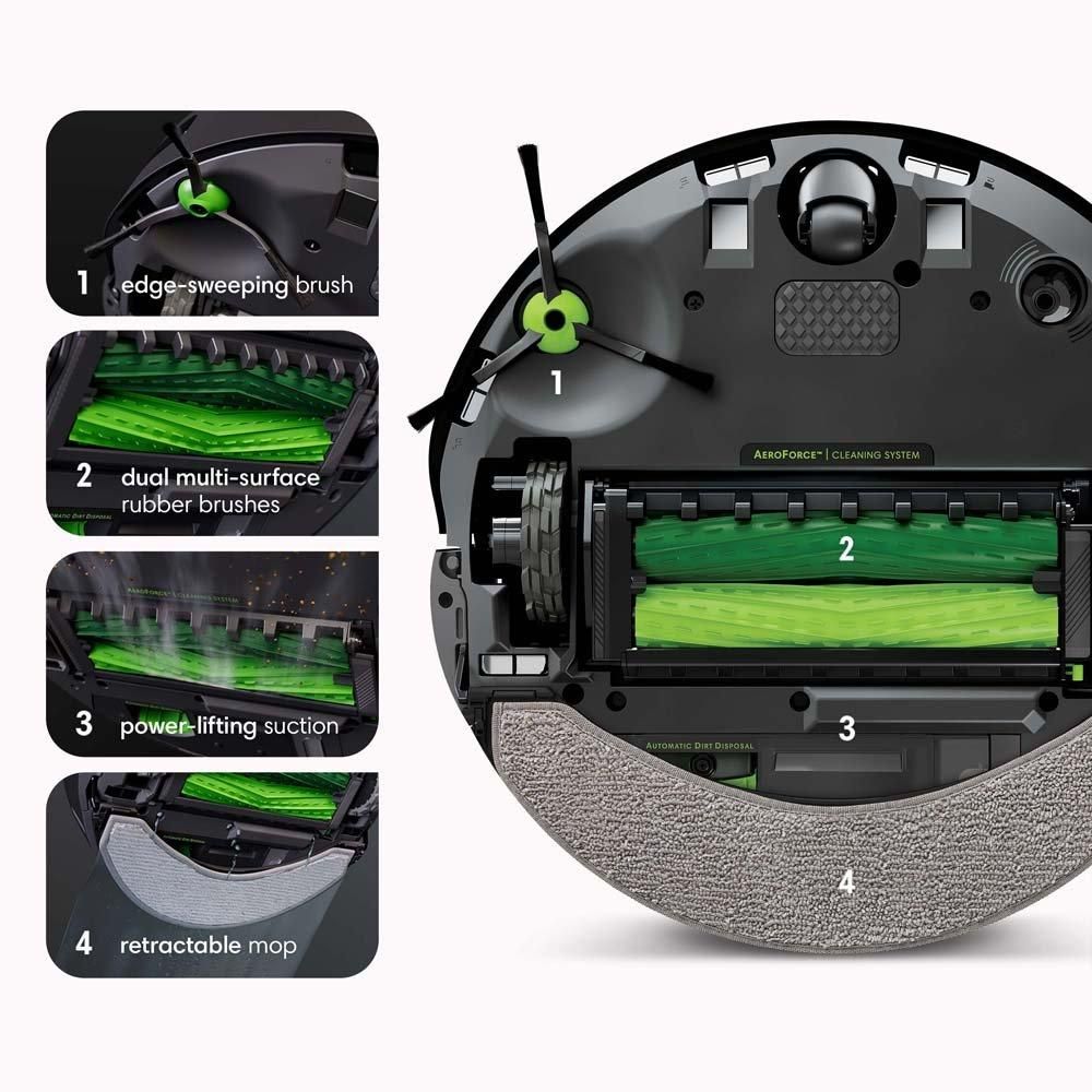 Aspirator robot inteligent iRobot cu mop, navigare avansata | 997144