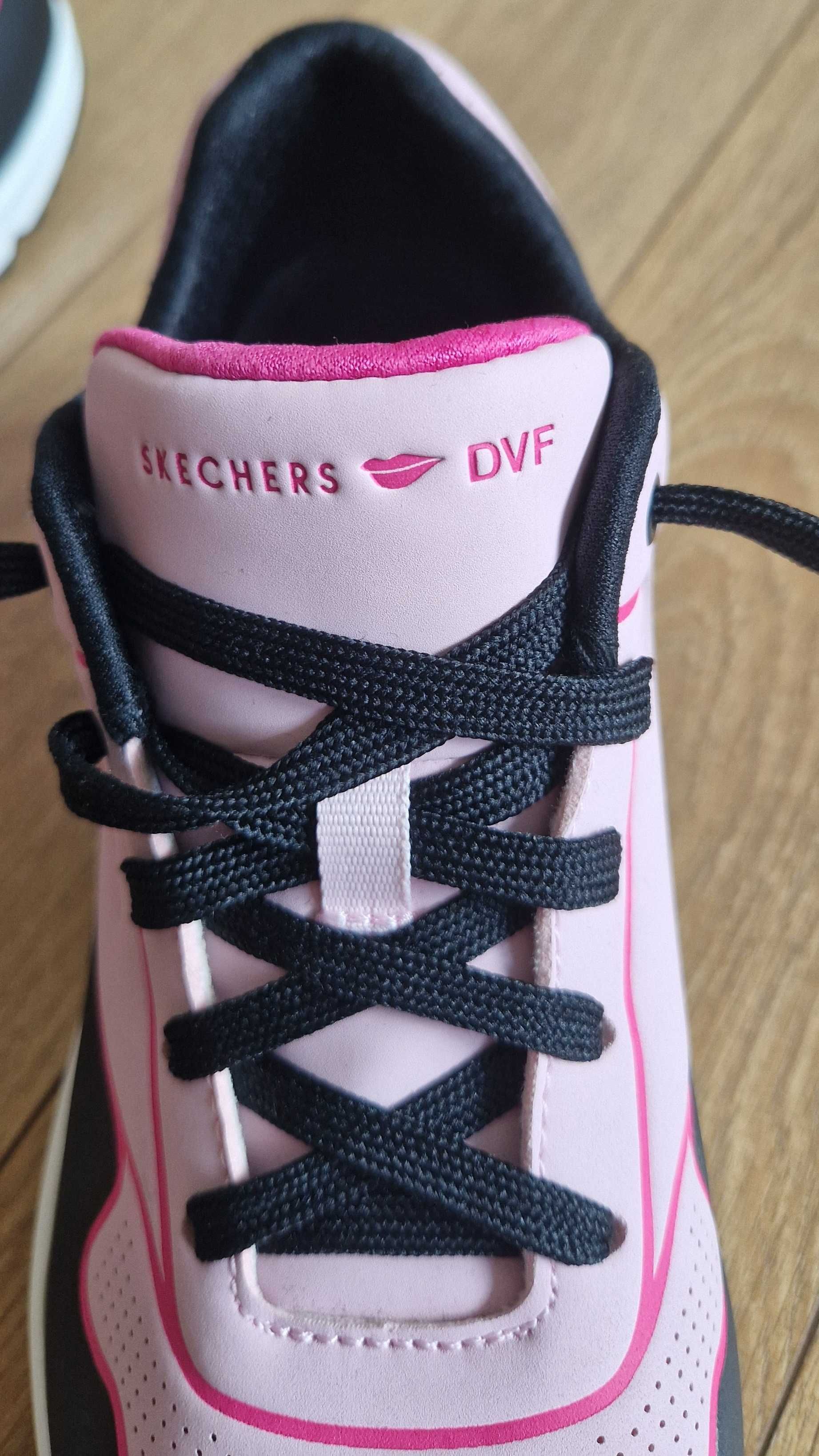 Дамски маратонки Skechers DVF, номер 38, розово-черни – стил и комфорт