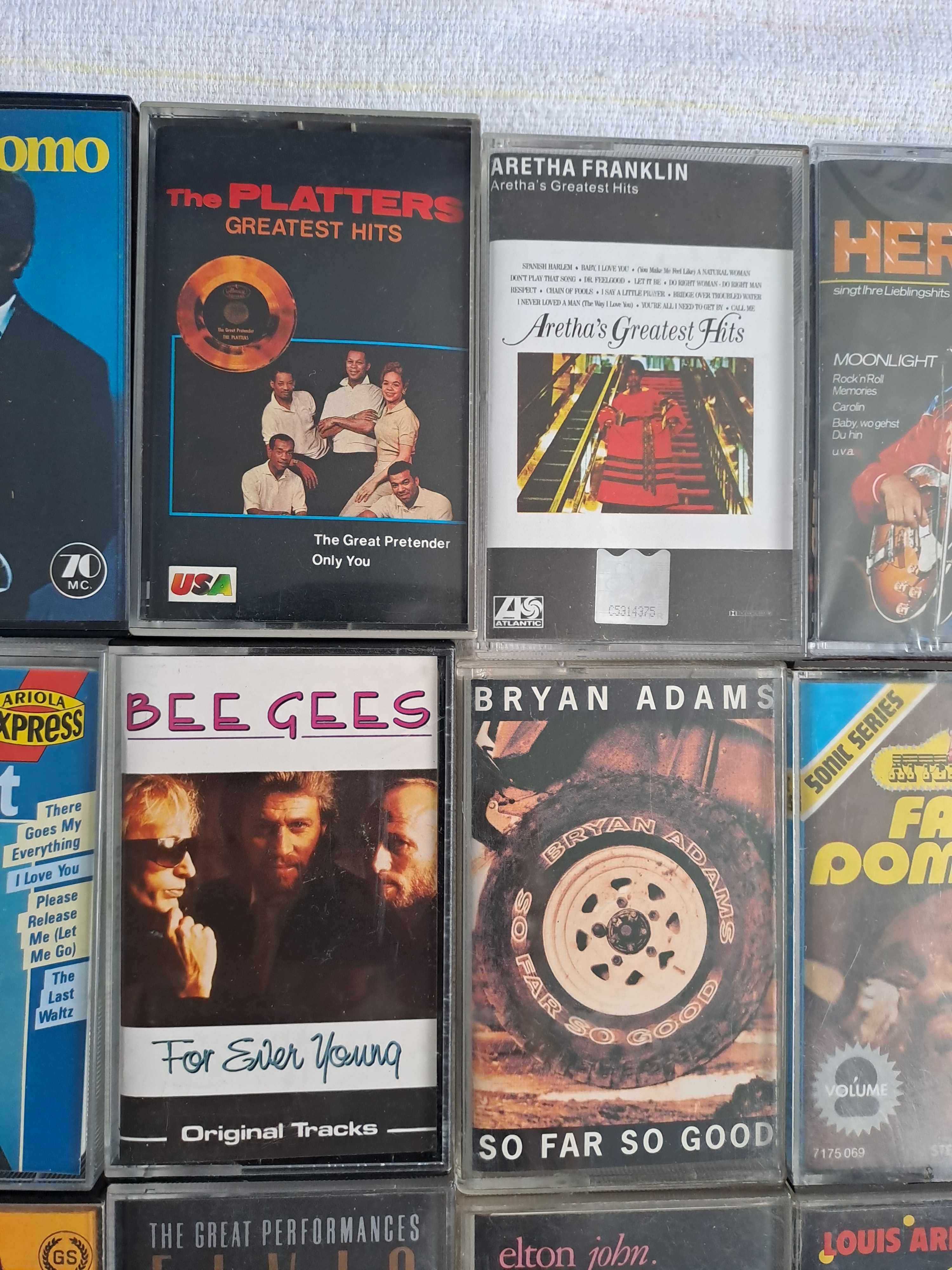 casete audio shakin stevens jerry lee lewis bee gees dean martin